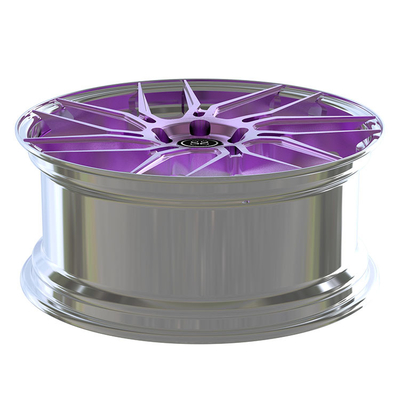 Фиолетовый диск выковал 2 колеса ПК алюминиевый сплав снабжает ободком 19 20 21 дюйма отполированного бочонка