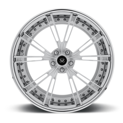 20x9 20x10.5 2PC выковало модель Chrome 5x120 Tesla колес оправ алюминиевого сплава изготовленную на заказ