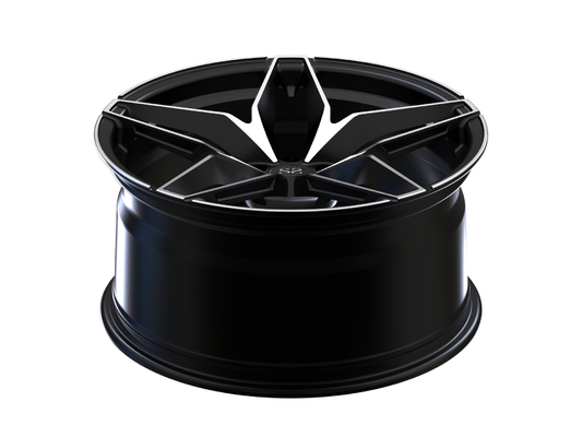 Чернота подвергла 20 дюймов механической обработке Monoblock 1 колесо выкованное частью для оправ автомобиля Romeo альфы