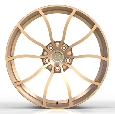 Золото покрасило цельные выкованные колеса 20X9 для BMW 520d F10 2014