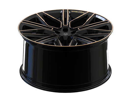 Чернота Bmw X5 и бронзовая 1 часть 17inch выковали сплав дизайна верхнего сегмента колес