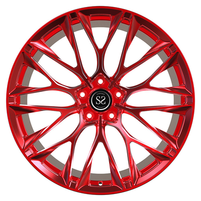 Пригонка для автомобиля конфеты Lamborghini Aventador красного снабжает ободком 5x120 изготовленное на заказ 1-PC 20 21 и 22 дюйма