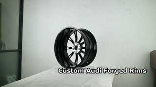 Кованые диски Audi Custom, 1 шт., глянцевый черный + алмазная режущая поверхность