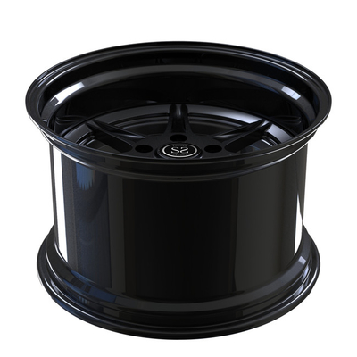 штейновой черной губа черноты лоска диска 2 выкованная частью колес 19inch для роскошного Порше