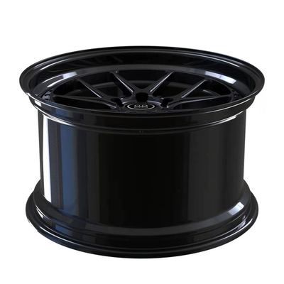 Штейновая чернота 2 части выковала колеса диски 19inch глянцуют черные губы для оправ Тойота Supra