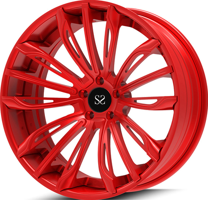 Изготовленная на заказ конфета красное 3PC выковала колеса Audi S8 21x9.0 алюминиевого сплава