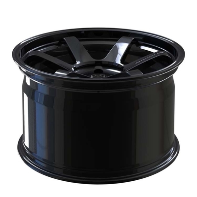 Чернота 1-Piece лоска Monoblock выковала колеса для GTR расположенных ступенями оправ автомобиля сплава 20inch