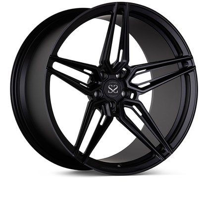 Чернота лоска колес 24inch Vossen 1 части выкованная стилем для роскошных оправ автомобиля