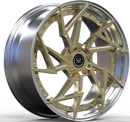 Chevrolet Corvette 2PC Кованые диски из алюминиевого сплава C05 9Jx19 Полированный бронзовый диск