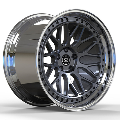 Расположенное ступенями 20inch 20X9.5 20X10.5 выковало колеса 2 частей для губы Nissan GTR шагнутой