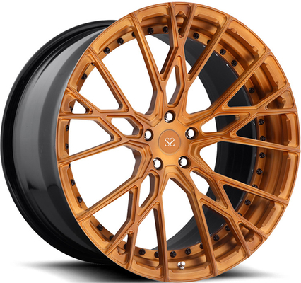 Matt Браун 2PC выковало оправы катит Multi спицы для Lexus LS 22x10 22x11.5