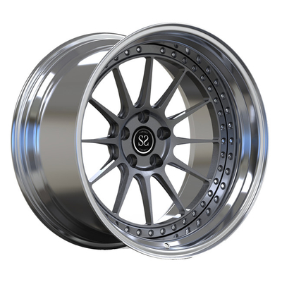 Польская шагнутая таможня губ снабжает ободком колеса 20inch для Audi S3 спицы 2 частей серые