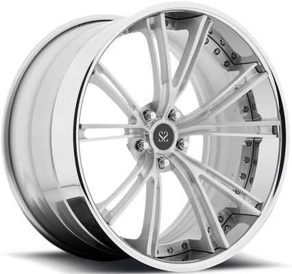 20x9 20x10.5 2PC выковало модель Chrome 5x120 Tesla колес оправ алюминиевого сплава изготовленную на заказ
