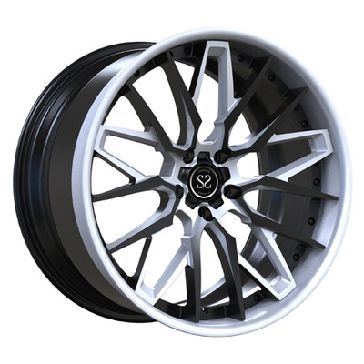 Chevrolet Corvette 2 части выковал колеса оправ C8 расположило ступенями серебр черноты 21inch гипер
