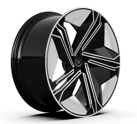 Чернота оправы 23x10.5 колеса Monoblocok глубокая вогнутая выкованная подвергла сторону механической обработке Audi RS Q8