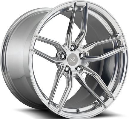 Моноблок 1pc кованые кольца из сплава 18 19 20 21 22 дюймов 5x114.3 Гипер серебро для AMG