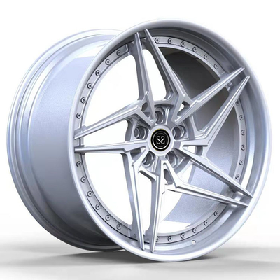 На заказ 21x9 серебряные 2 PC кованые алюминиевые кольца для Audi Q7