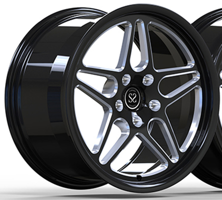 2018 BMW M2 19x9 и 19x10 5x112 Custom Gloss Черный + фрезерные окна 1-PC Кованые ремни