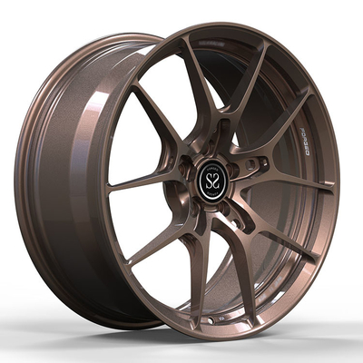 Tesla model Y 1 Piece Forged Wheels 20x9.5 и 20x10.5 на заказ глянцевый бронзовый или