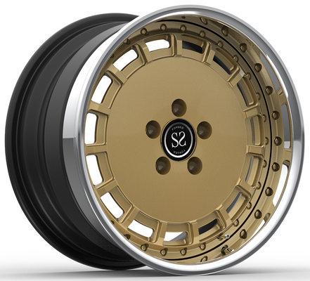 19x8.5ET38/19x9.5ET56/5x112/66.6 3-PC Полированные+Бронзовые ремни для 2019 Mercedes-Benz C-Class AMG C 63 S Br205