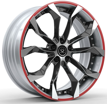 19x8.5ET9 /19x10 ET19 Gloss Black Windows Белое лицо и красное кольцо Для 2001 E39 M5
