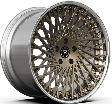 21x9.5ET30/22x12.5ET51/5x114.3/67.1 Бронзовые полированные 2-составные диски для Ferrari F12 ET -76-90 мм/Стандарт Америка VIA/JWL