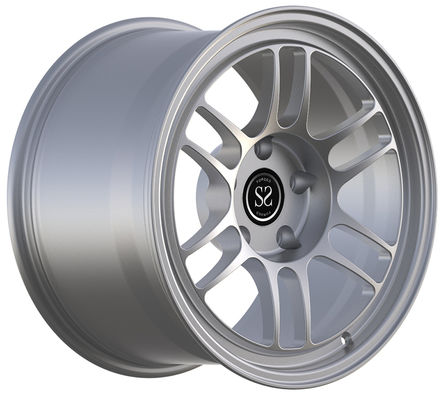 Porsche 993 Gloss Silver Custom 1 Piece Forged Wheels 18
