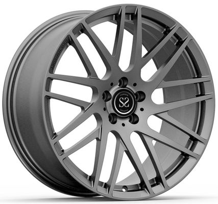 Светло-серые цельные кованые диски в стиле Brabus 22x9.5 и 22x11.5 для AMG GT43