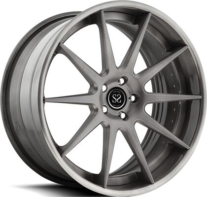 выкованное 20x10.5 20x12 2PC снабжает ободком диск черноты бочонка лоска для Nissan GT-r