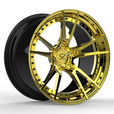 колеса Bmw M6 золотые Pcd 139.7mm дюйма 2 частей 20x10 полируя выкованные