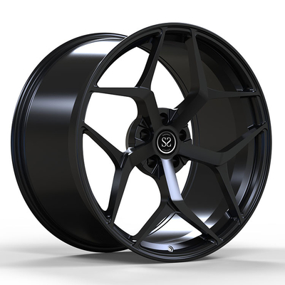 Изготовленный на заказ 20 дюймов 5x120 5x114.3 выковал колеса для черноты лоска модели s Tesla