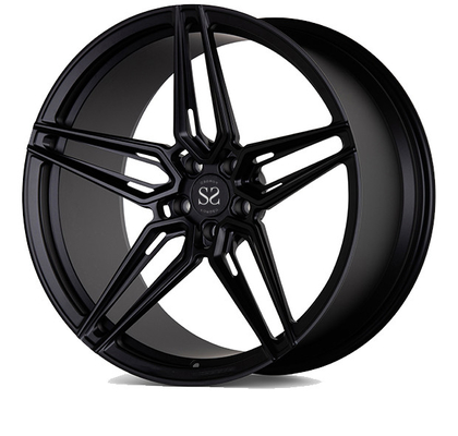 Оправы Monoblock 112mm PCD сатинировки Порше 911 черные выкованные