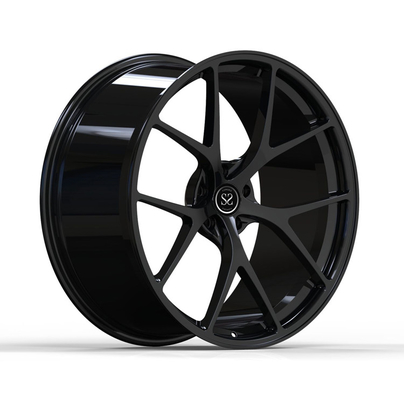 Чернота лоска Monoblock выковала колеса 5x114.3 22 дюймов для сплава FX Alu