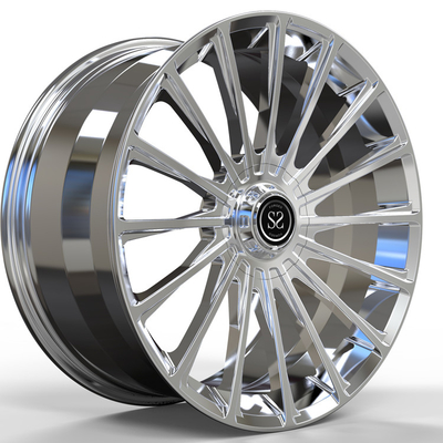 Колеса 1 Chrome части Monoblock выковало для S63 20x8.5 20x9.5 расположили ступенями оправы
