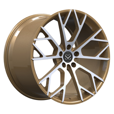 Для Lambor Aventador 1 ПК Monoblock выковал бронзовые, который подвергли механической обработке оправы автомобиля сплава колес 21inch 21x13
