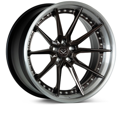 Выкованный ПК Vossen EVO2 3 снабжает ободком 24inch для роскошной черноты автомобиля RS5 отполировал колеса