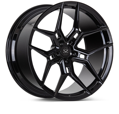 24 дюйма 1 часть выковал колеса глянцует черное EVO4 Monoblock для оправ автомобиля S6
